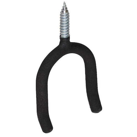 Screw In Hook, Black Vinyl Coated MPN:4ERX8