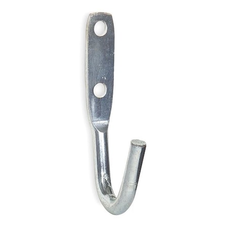 Tarp Hook, Silver, Steel, 1 3/4 in D MPN:4PB81