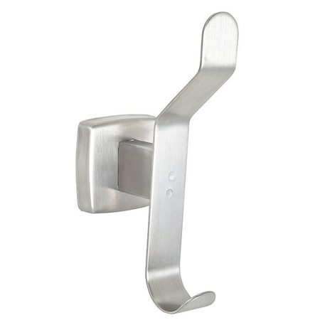 Hook, Gray, Stainless Steel, 3 1/4 in D MPN:4WMK9