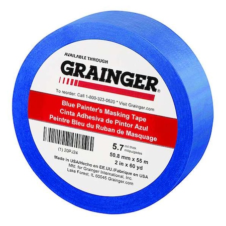 Multi-Surface Painters Masking Tape, 2 in W x 60 yd. L, 5.7 mil Thick, Blue, CP27 MPN:20PJ24