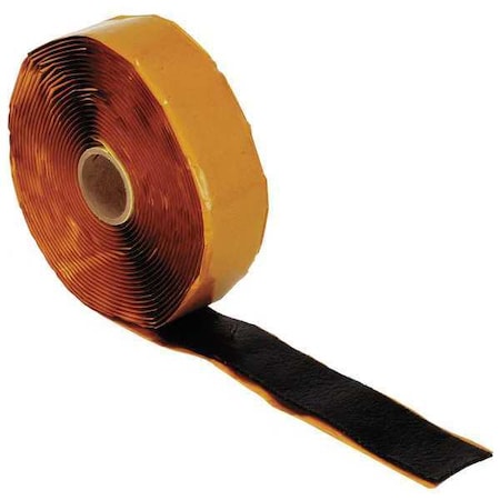 Butyl Tape, 30 ft Lg, 2 in Width, 1/8 in Thick, Bitumen, Butyl, Black MPN:4PDE9