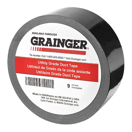 DuctTape, Black, 33ydL, 2-3/4inW, PK8 MPN:TC600-Black