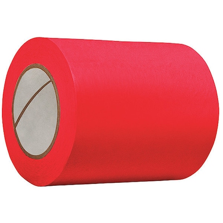 Masking Tape, 1/2 in W x 60 yd L, 4.9 mil Thick, Red, Rubber Adhesive, 72 PK MPN:TC602-0.5