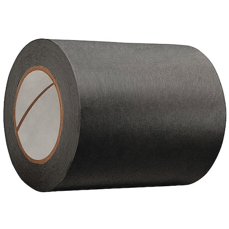 Masking Tape, 2 in W x 60 yd L, 4.9 mil Thick, Black, Rubber Adhesive, 24 PK MPN:TC602-2