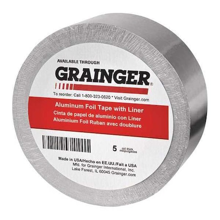 FoilTape, Aluminum, Silver, 60ydL, 3inW, PK12 MPN:TC625L