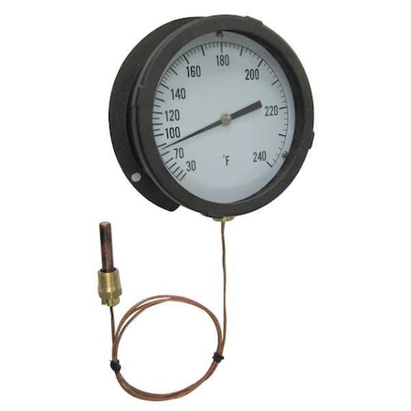 Analog Panel Mt Thermometer, 30 to 240F MPN:12U666