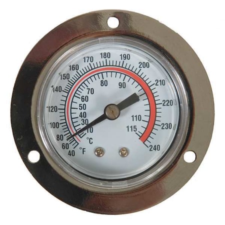 Analog Panel Mt Thermometer, 40 to 240F, Accuracy: +/-2% MPN:1EPF2