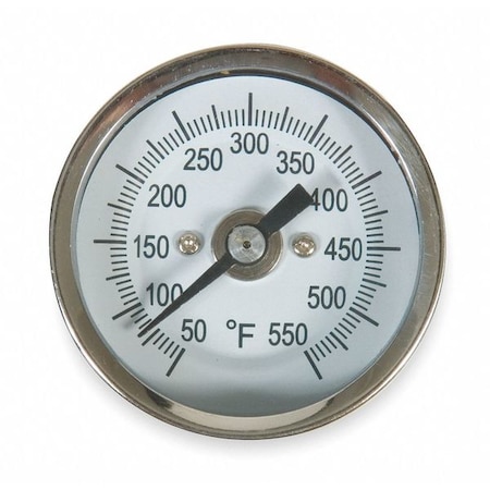 Bimetal Thermom, 2 In Dial, 50 to 550F MPN:1NFX1