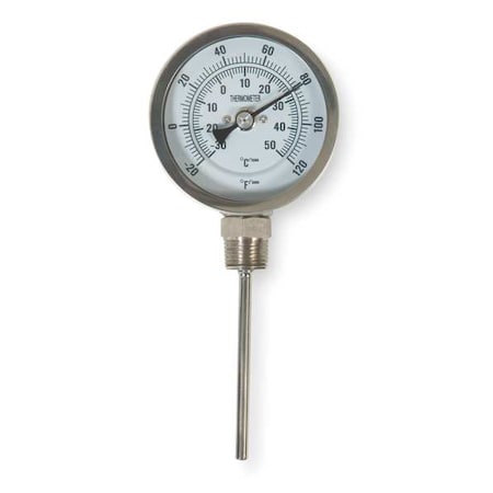 Bimetal Thermom, 5 In Dial, -20 to 120F MPN:1NGD2