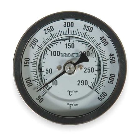 Bimetal Thermom, 5 In Dial, 50 to 550F MPN:1NGE9