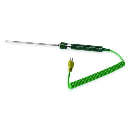 Temperature Probe, Mini Plug, Type K MPN:4JPN7