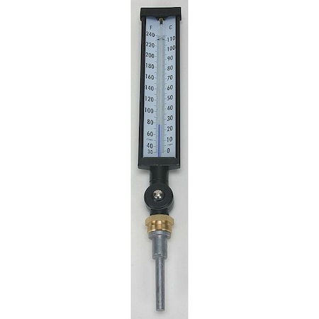 Industrial Thermometer, 30 to 240 F MPN:4LZP1