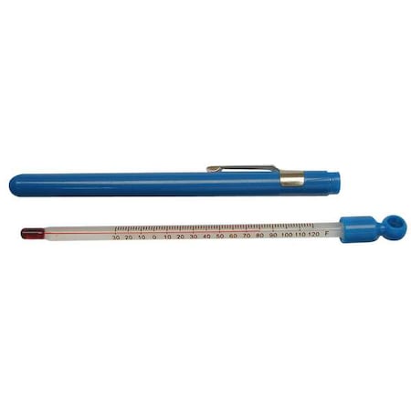 Glass Pocket Thermometer, -30 to 120F MPN:6DKC9
