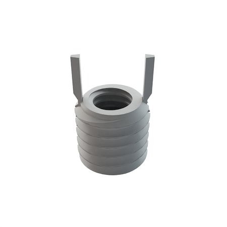 Key Locking Insert, Thin Wall, 2 Keys, M5x0.8 Int Thrd Sz, M8x1.25 Ext Thrd Sz, Steel, 10 PK MPN:215-065951