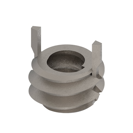 Key Locking Thread Insert, Thin Wall, 2 Keys, No. 6-32 Int Thrd Sz, No. 12-28 Ext Thrd Sz, 10 PK MPN:217-076285