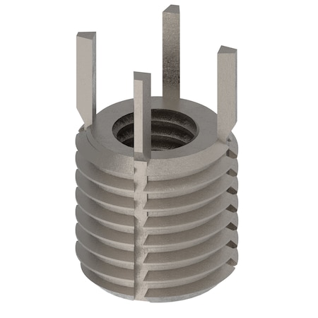 Key Locking Thread Insert, Thin Wall, 4 Keys, M6-1.00 Int Thrd Sz, M10-1.25 Ext Thrd Sz, 10 PK MPN:217-076352