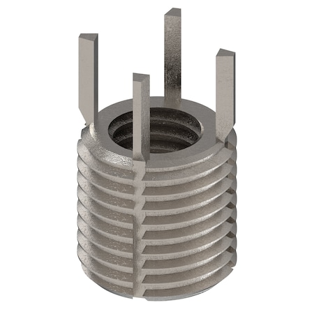 Key Locking Thread Insert, Thin Wall, 4 Keys, M8-1.25 Int Thrd Sz, M12-1.25 Ext Thrd Sz, 10 PK MPN:217-076353