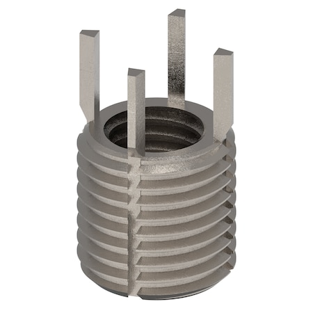 Key Locking Thread Insert, Thin Wall, 4 Keys, M10-1.50 Int Thrd Sz, M14-1.50 Ext Thrd Sz, 10 PK MPN:217-076355