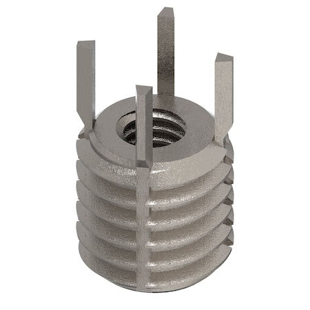 Key Locking Thread Insert, Heavy Wall, 4 Keys, M4-0.70 Int Thrd Sz, M8-1.25 Ext Thrd Sz, 10 PK MPN:217-076363