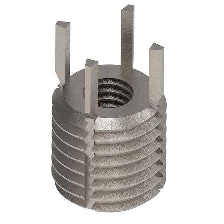 Key Locking Thread Insert, Heavy Wall, 4 Keys, M5-0.80 Int Thrd Sz, M10-1.25 Ext Thrd Sz, 10 PK MPN:217-076364
