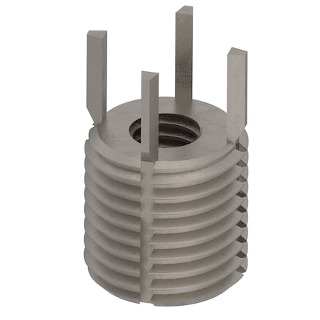 Key Locking Thread Insert, Heavy Wall, 4 Keys, M6-1.00 Int Thrd Sz, M12-1.25 Ext Thrd Sz, 10 PK MPN:217-076365