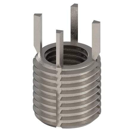 Key Locking Thread Insert, Thin Wall, 4 Keys, M10-1.25 Int Thrd Sz, M14-1.50 Ext Thrd Sz, 10 PK MPN:217-076555
