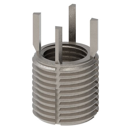Key Locking Thread Insert, Thin Wall, 4 Keys, M12-1.25 Int Thrd Sz, M16-1.50 Ext Thrd Sz, 10 PK MPN:217-076556
