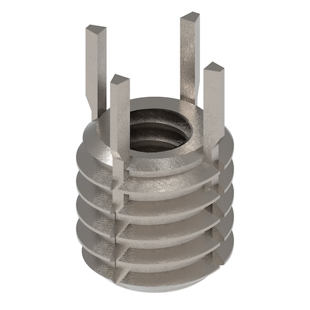 Key Locking Thread Insert, Thin Wall, 4 Keys, No. 10-24 Int Thrd Sz, 5/16