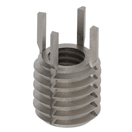 Key Locking Thread Insert, Thin Wall, 4 Keys, M5-0.80 Int Thrd Sz, M8-1.25 Ext Thrd Sz, 10 PK MPN:217-077351
