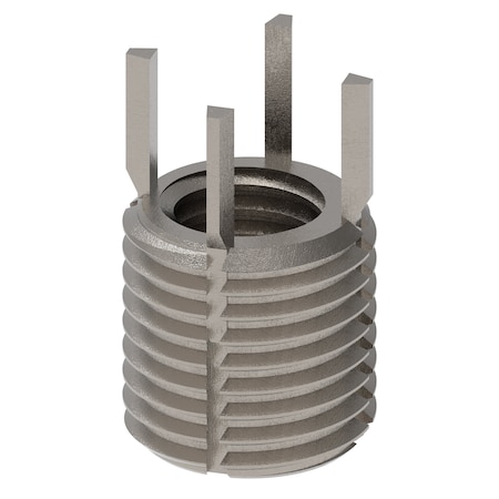 Key Locking Thread Insert, Thin Wall, 4 Keys, M10-1.50 Int Thrd Sz, M14-1.50 Ext Thrd Sz, 10 PK MPN:217-077355