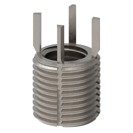 Key Locking Thread Insert, Thin Wall, 4 Keys, M12-1.75 Int Thrd Sz, M16-1.50 Ext Thrd Sz, 10 PK MPN:217-077356