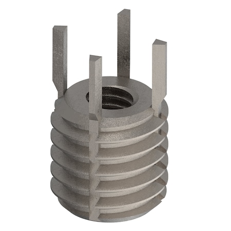 Key Locking Thread Insert, Heavy Wall, 4 Keys, M4-0.70 Int Thrd Sz, M8-1.25 Ext Thrd Sz, 10 PK MPN:217-077363