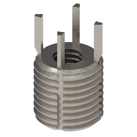 Key Locking Thread Insert, Heavy Wall, 4 Keys, M6-1.00 Int Thrd Sz, M12-1.25 Ext Thrd Sz, 10 PK MPN:217-077365