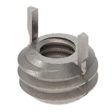 Key Locking Thread Insert, Thin Wall, 2 Keys, M2.5-0.45 Int Thrd Sz, M4.5-0.75 Ext Thrd Sz, 10 PK MPN:217-077383