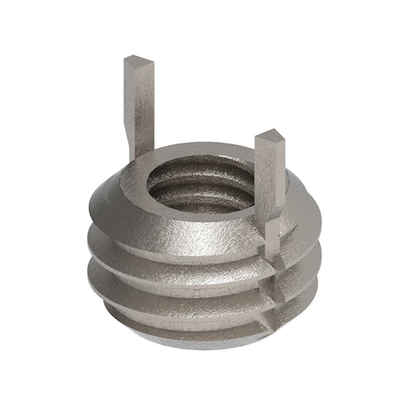 Key Locking Thread Insert, Thin Wall, 2 Keys, M3-0.50 Int Thrd Sz, M5-0.80 Ext Thrd Sz, 10 PK MPN:217-077384
