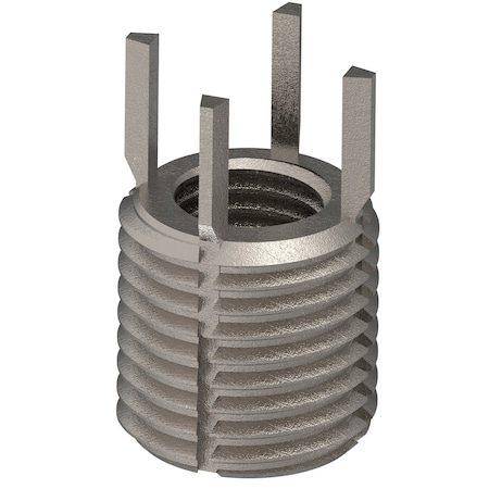 Key Locking Thread Insert, Thin Wall, 4 Keys, M8-1.00 Int Thrd Sz, M12-1.25 Ext Thrd Sz, 10 PK MPN:217-077553