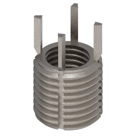 Key Locking Thread Insert, Thin Wall, 4 Keys, M10-1.25 Int Thrd Sz, M14-1.50 Ext Thrd Sz, 10 PK MPN:217-077555
