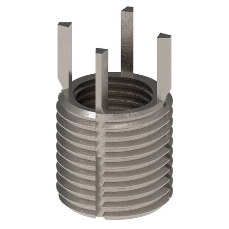 Key Locking Thread Insert, Thin Wall, 4 Keys, M12-1.25 Int Thrd Sz, M16-1.50 Ext Thrd Sz, 10 PK MPN:217-077556