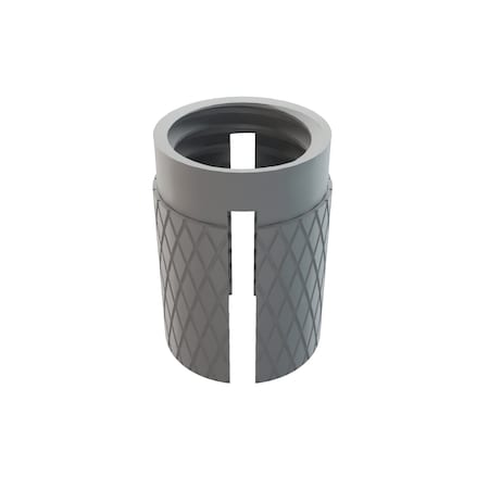 Press Insert, M8-1.25 Int Thrd Sz, 14.3 mm L, 9.880 mm Dia., Aluminum, Plain, 10 PK MPN:240-M8-AL-PK10