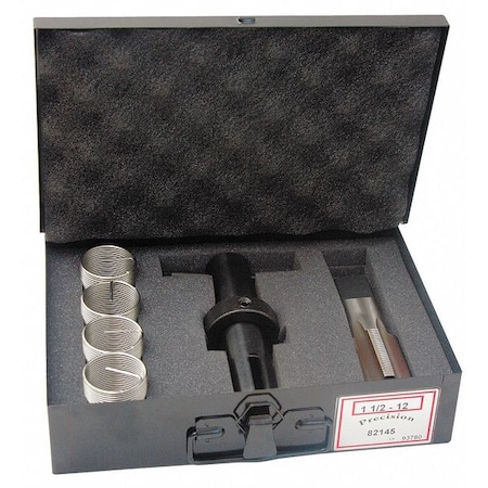 Free-Running Helical Insert Repair Kit, Helical Inserts, M22-2.50, Plain Stainless Steel, 6 Inserts MPN:82184