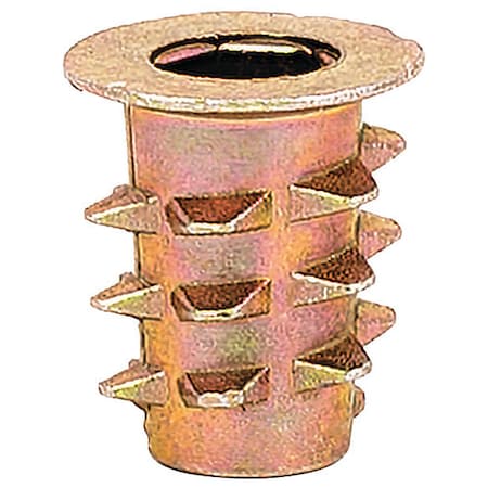 Hex Drive Threaded Insert, #10-32 Int Thrd Sz, 33/64 in L, 7/16 in Dia., Zinc Alloy, Plain, 50 PK MPN:901032-13-PK50
