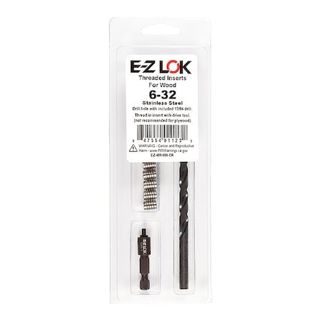 Thread Repair Kit, Knife Thread Inserts, 18-8 Stainless Steel, 10 Inserts MPN:EZ-400-006-CR