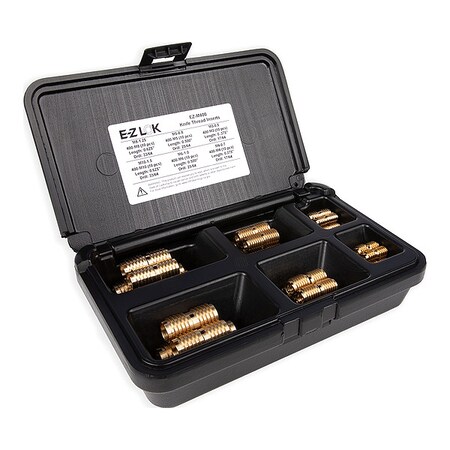 Thread Repair Kit, Knife Thread Inserts, M10-1.50, M3-0.50, M4-0.70, M5-0.80, M6-1.00, M8-1.25 MPN:EZ-M400