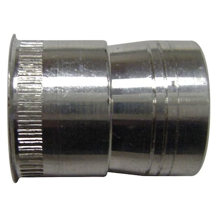 Nut Insert, #10-24 Thrd Sz, 11/32 in L, Round, Steel, Zinc Plated, 100 PK MPN:U64060.019.0001