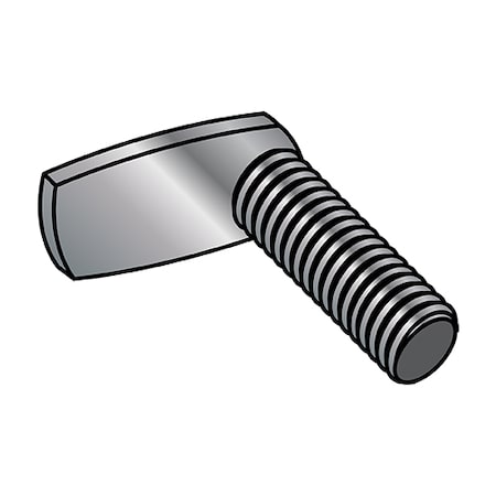 Weld Stud, #8-32, 0.625 in, Right-Angle, Steel, Plain Finish, 1000 PK MPN:0810WLJ