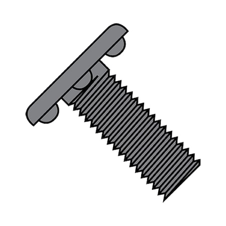 Weld Stud, #10-32, 0.563 in, Bottom Projection, Steel, Plain Finish, 3000 PK MPN:1106WB