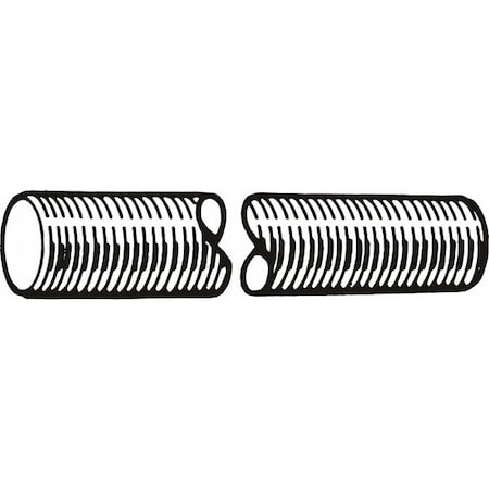Fully Threaded Rod, M20-2.5mm, 1 m, Steel, Class 4.8, Zinc Plated Finish MPN:M20380.200.1000