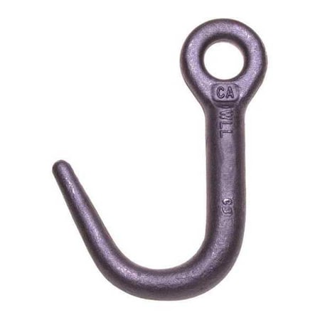 J-Style Hook, 3600lb Break Strength, Steel MPN:5616616