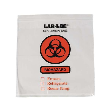 Transfer Bag, 10inL, 10 in W, CLR, PK1000 MPN:3CUE8