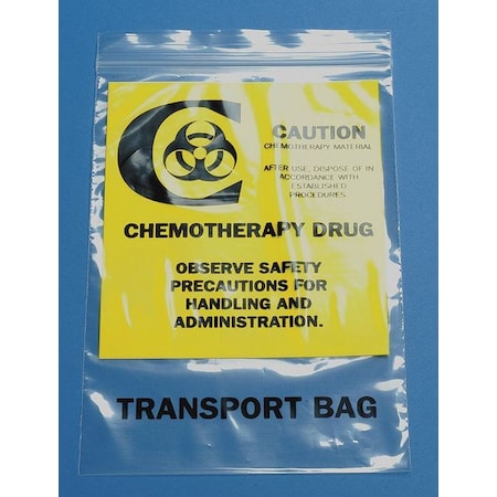 Chemo Waste Bags, 0.5 gal., Clear, PK500 MPN:3CUF5